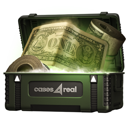 Открыть кейс CS2 Доллар за 100 ₽ Cases4Real